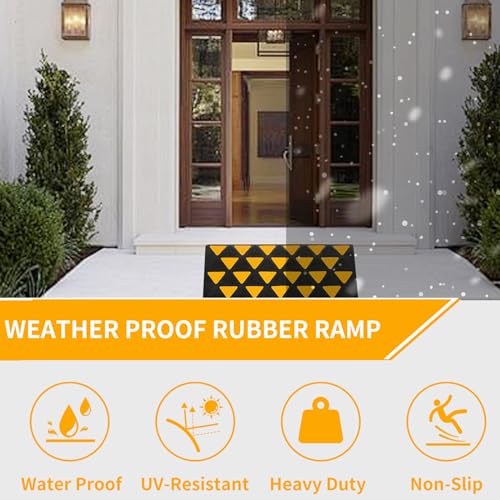 6 Inch High Rubber Curb Ramp 23.6" Long