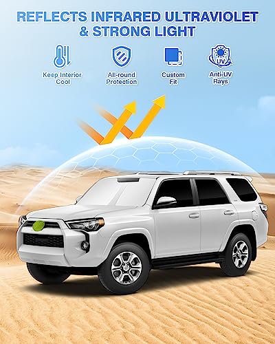 Window Shades for 5th Gen Toyota 4Runner 2010 (8 Count)