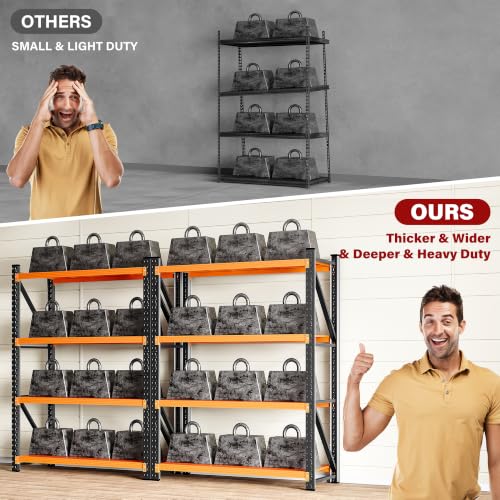 Set of 2 48" Wide Heavy Duty Garage Shelving Units