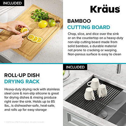 Stainless Steel 30 in Double Bowl Undermount Sink KWU112
