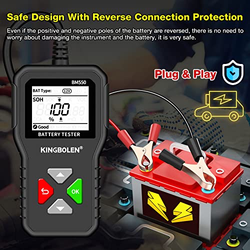 BM550 6V 12V 24V Car Battery Tester
