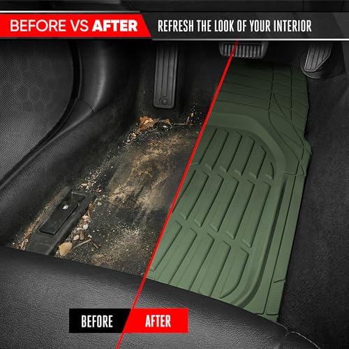 FlexTough LITE Rubber Car Mats Full Set (3 Count)