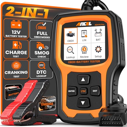 AD410 PRO OBD2 Scanner and Battery Tester