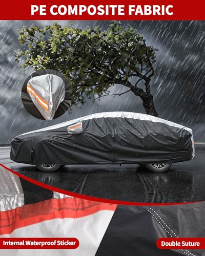 Car Cover Waterproof All Weather for 185"