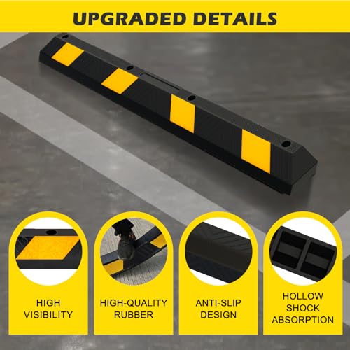 72" Rubber Parking Curb Stop
