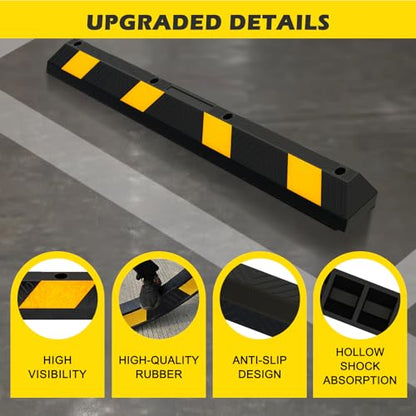 72" Rubber Parking Curb Stop