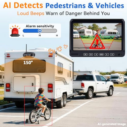 HD 1080P RV Backup Camera Wireless Easy Install