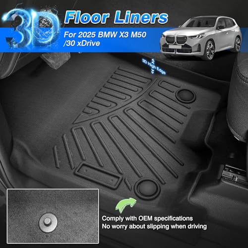 Floor Mats for 2025 2026 BMW X3 M50
