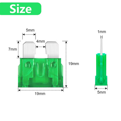 (80Pcs) 30 Amp Standard Fuse, 30A Car Blade Fuses for Car/RV/Truck/SUV/Motorcycle/Boat