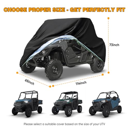 UTV Cover Heavy Duty 300D Waterproof Outdoor Storage 2