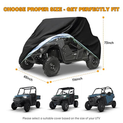 UTV Cover Heavy Duty 300D Waterproof Outdoor Storage 2
