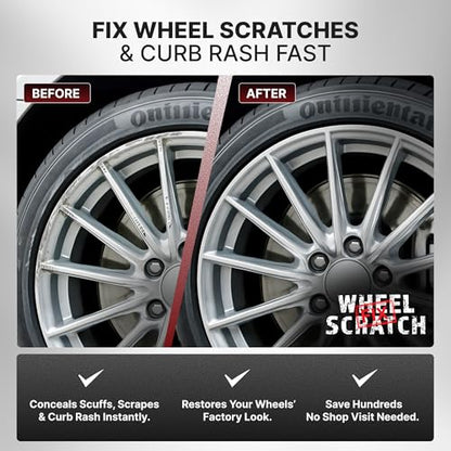 Light Silver Rim Touch Up Paint Wheel Scratch Repair Kit