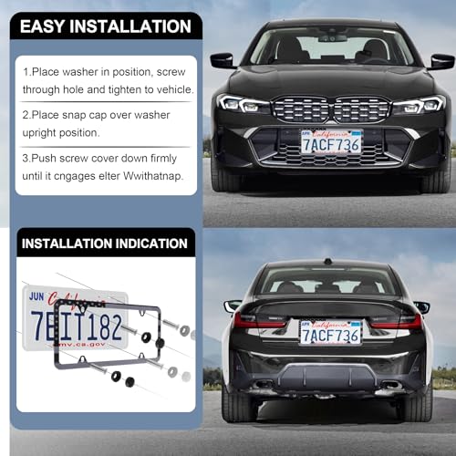 American Flag License Plate Frames