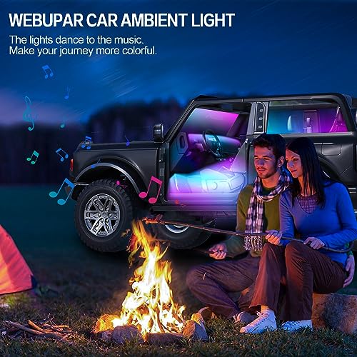 Dreamcolor Acrylic Interior Car Light 10 in 1 Automotive Ambient Light Kits with APP Control 16 Million Color 175 inches Fiber Optic Car LED Strip Light