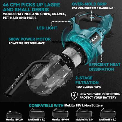 Cordless Vacuum for Makita Battery