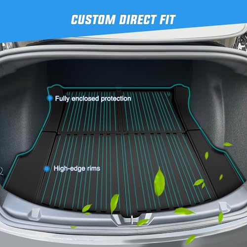 Cargo Mats for Tesla Model 3 2017 2018 2019 2020 2021 2022 2023