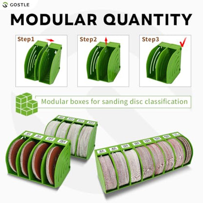 5 Inch Professional Sanding Discs Storage Bins