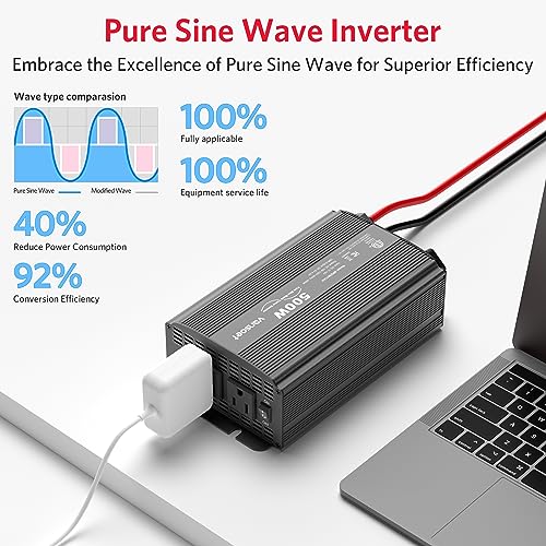 500W Pure Sine Wave Power Inverter