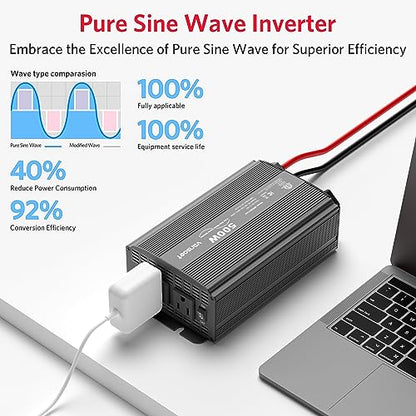 500W Pure Sine Wave Power Inverter