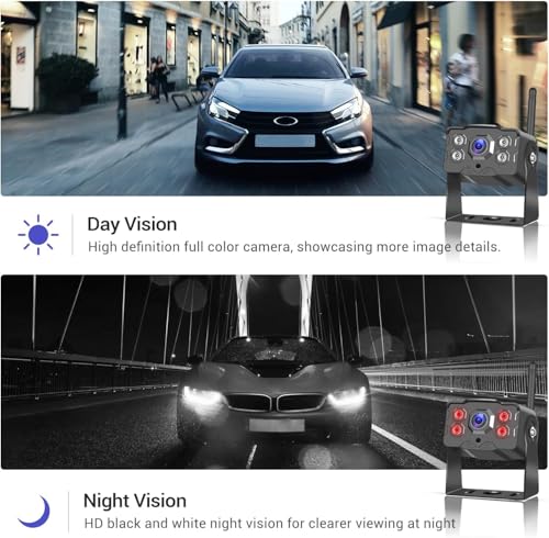 7 Inch Wireless Backup Camera Trucks IP68 Waterproof
