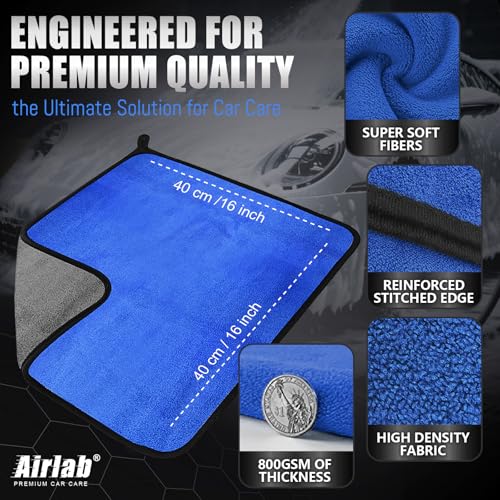 Microfiber Towels Cars Wash Drying Cleaning Cloth (4 Count)