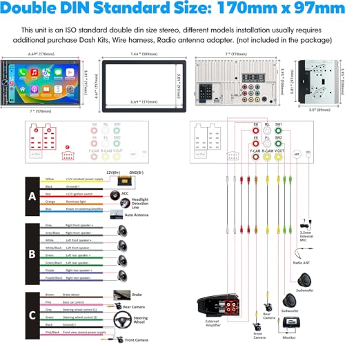 Upgrade Wireless Double Din Car Stereo with Carplay
