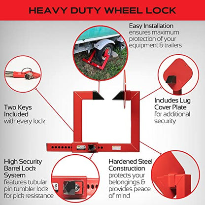 Equipment Lock Heavy Duty Wheel Lock