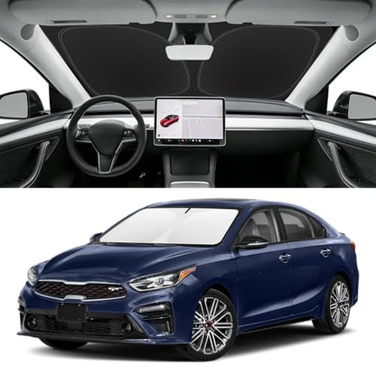 Custom Fit Windshield Sun Shade for Kia Forte 2019