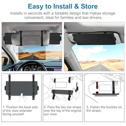 Sun Visor Extender for Car