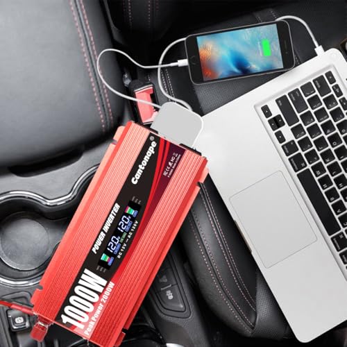 1000W Power Inverter DC 12V to 110V
