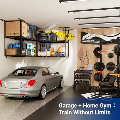 3x6 2 Tier Overhead Ceiling Garage Storage Rack