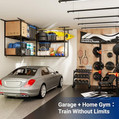 3x6 2 Tier Overhead Ceiling Garage Storage Rack