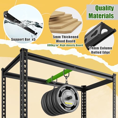 2 Pack Storage Shelves Adjustable and Wobble (2 Count)