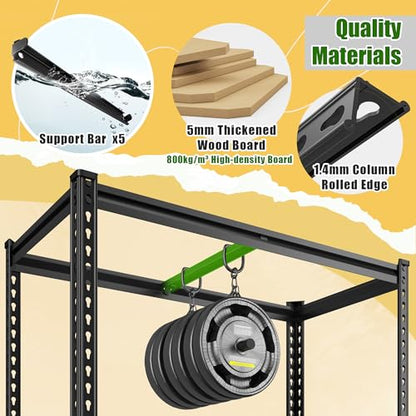 2 Pack Storage Shelves Adjustable and Wobble (2 Count)