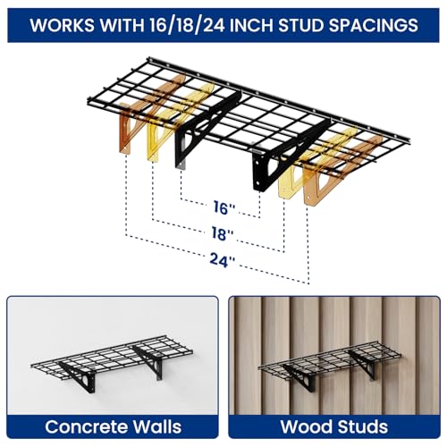 1 Pack 1x3ft Garage Shelving Wall