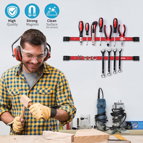 4 Pieces 18" Magnetic Tool Holder Strip (4 Count)