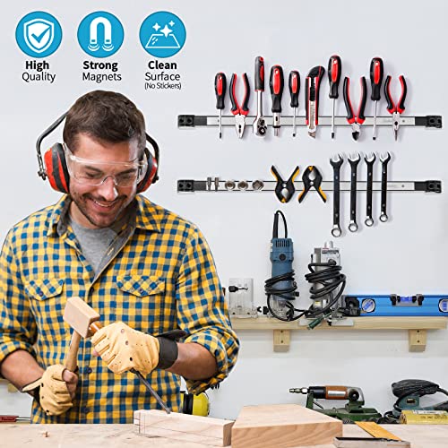 4 Pieces 24" Magnetic Tool Holder Strip (4 Count)