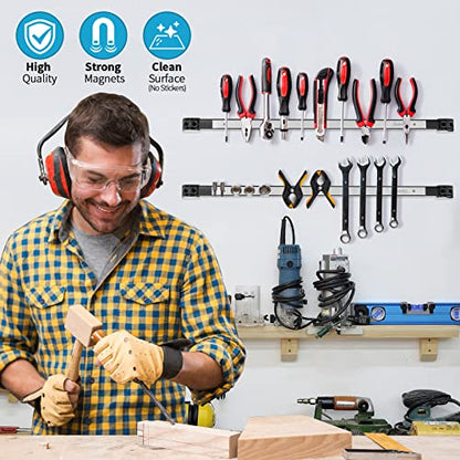 4 Pieces 24" Magnetic Tool Holder Strip (4 Count)
