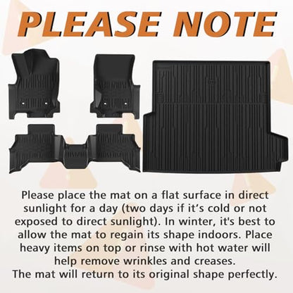 Floor Mats &Trunk Mat for 2025+ Toyota 4Runner Hybrid