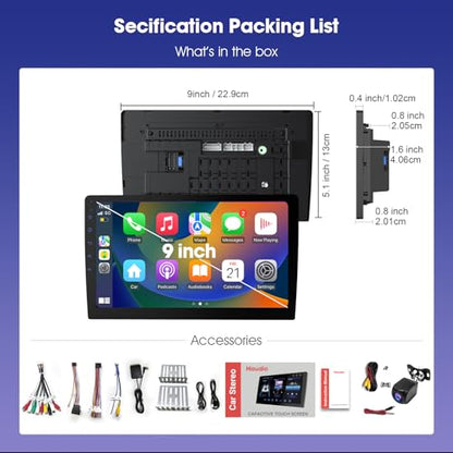 9 Inch Cars Radio with Apple Carplay and Android Auto