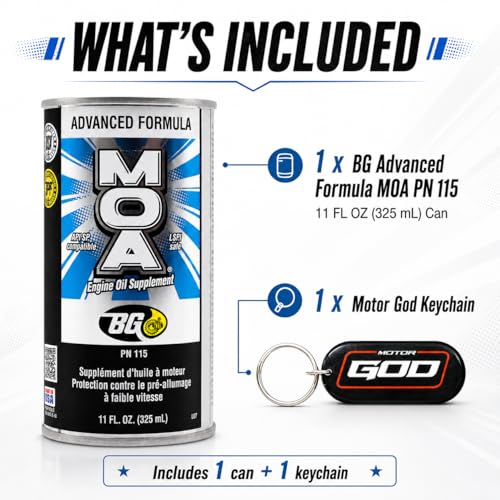 BG Advanced Formula MOA PN 115 Motor Oil Additive (11 Fl Oz)