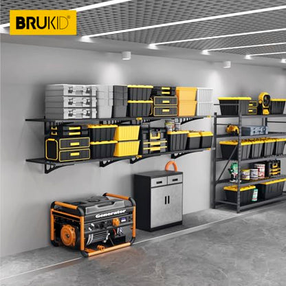 1.64x4ft Adjustable Rail Wall Garage Storage Shelf