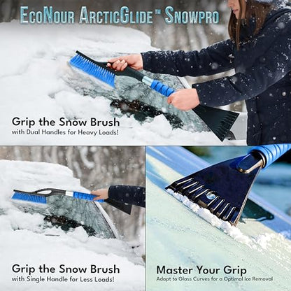 27" Aluminum Car Snow Scraper and Brush