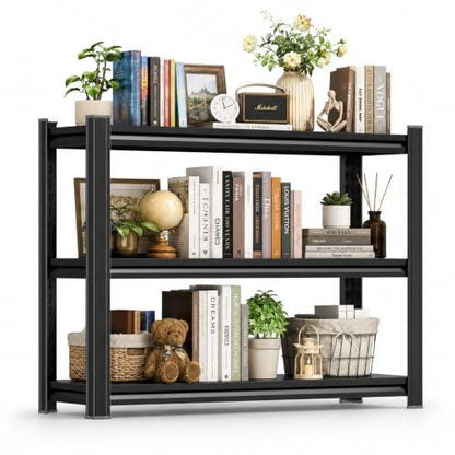 Heavy Duty Metal Bookshelf Adjustable Storage Shelving Unit for Home Office
