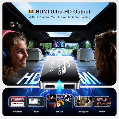 AI Box Wireless CarPlay & Auto Adapter
