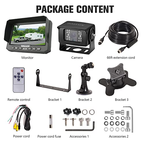 Heavy Duty Vehicle Truck Bus Backup Camera System