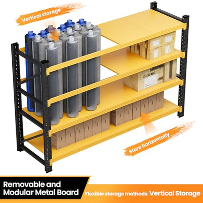 48” Wide Heavy Duty Metal Garage Shelving