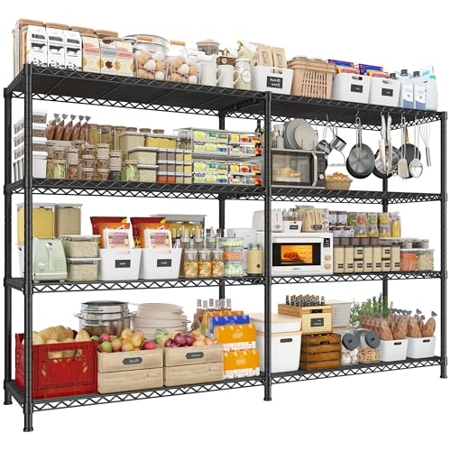 72.8" W Storage Shelves Load 1500LBS (4 Count)
