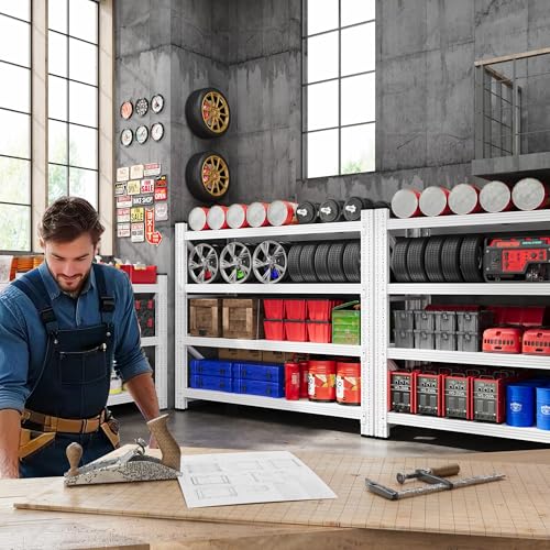 48” Wide Heavy Duty Metal Garage Shelving
