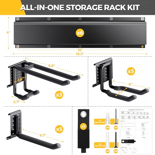 99" Garage Tool Organizer Wall Mount